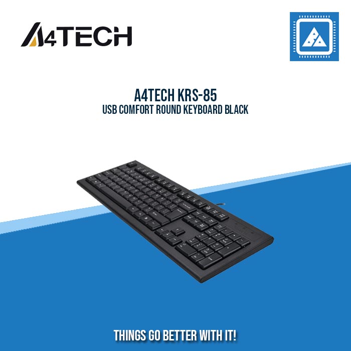 A4TECH KRS-85 USB COMFORT ROUND KEYBOARD BLACK A4TECH KRS-85 USB COMFORT ROUND KEYBOARD BLACK